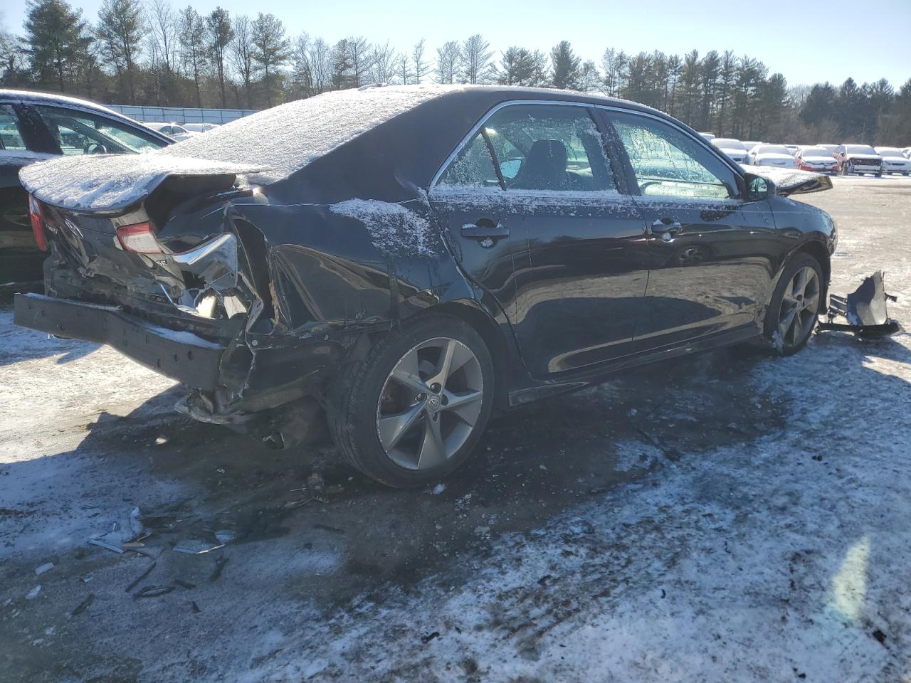 2012 Toyota Camry VIN 4T1BF1FKXCU158036 Copart auction photo, front end / rear end damage thumbnail 3