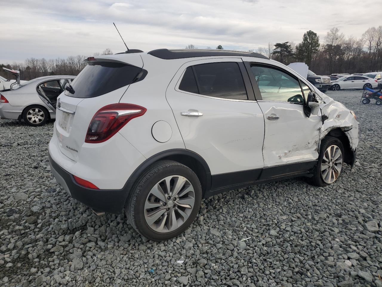 2019 Buick Encore VIN KL4CJASB1KB826632 Copart auction photo, side / front end damage thumbnail 3