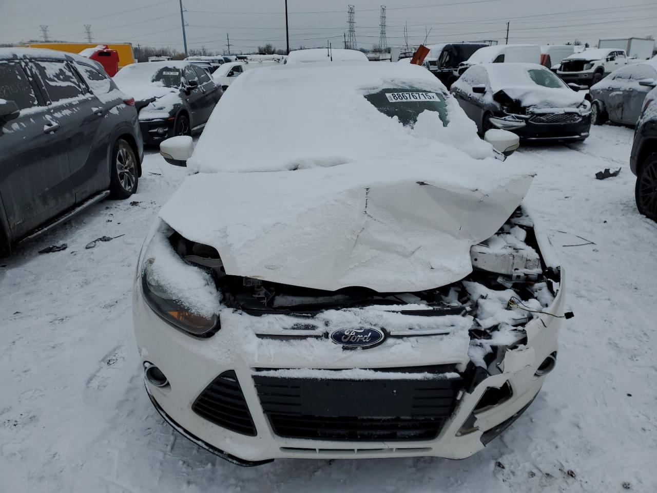 2013 Ford Focus VIN 1FADP3N20DL292610 Copart auction photo, front end / mechanical damage thumbnail 5