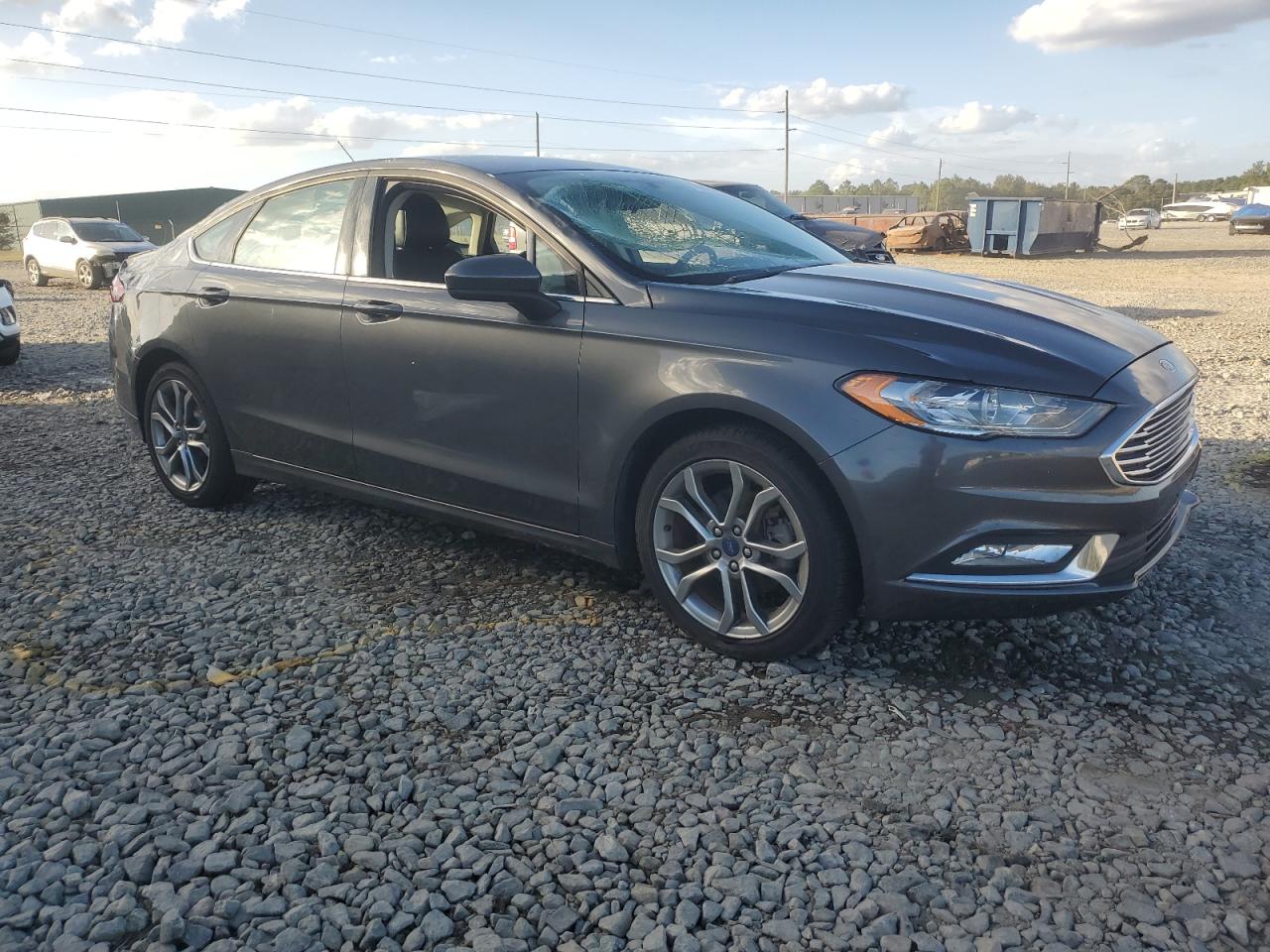 2017 Ford Fusion VIN 3FA6P0H7XHR206483 Copart auction photo, side / top/roof damage thumbnail 4