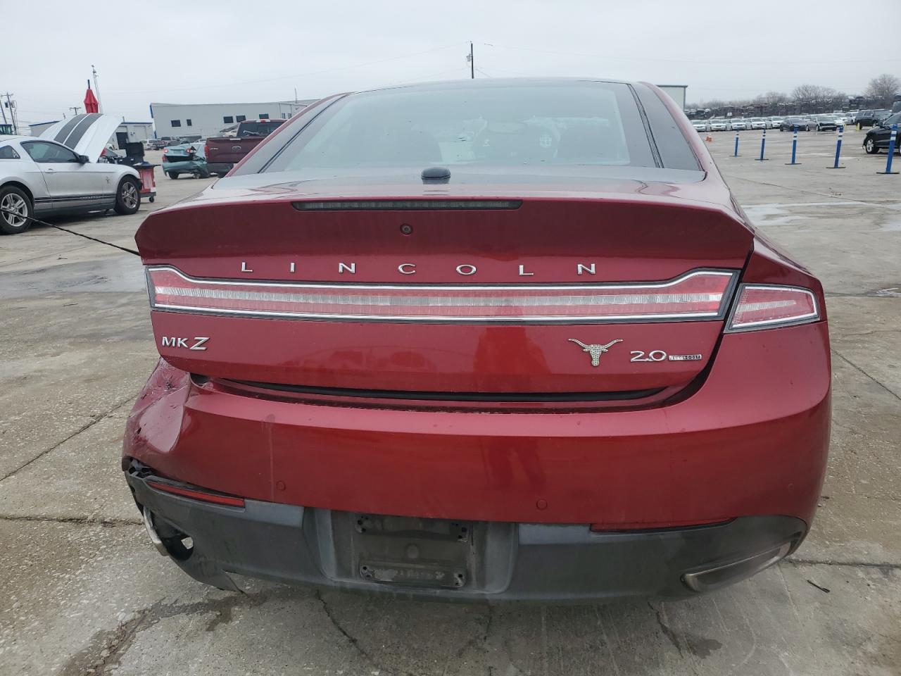 2013 Lincoln MKZ VIN 3LN6L2G95DR827964 Copart auction photo, rear end damage thumbnail 6