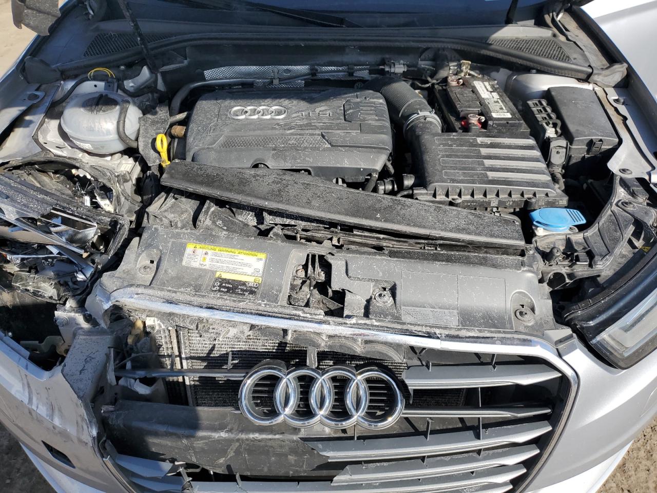 2015 Audi A3 VIN WAUEFGFF5F1043578 Copart auction photo, front end / side damage thumbnail 11