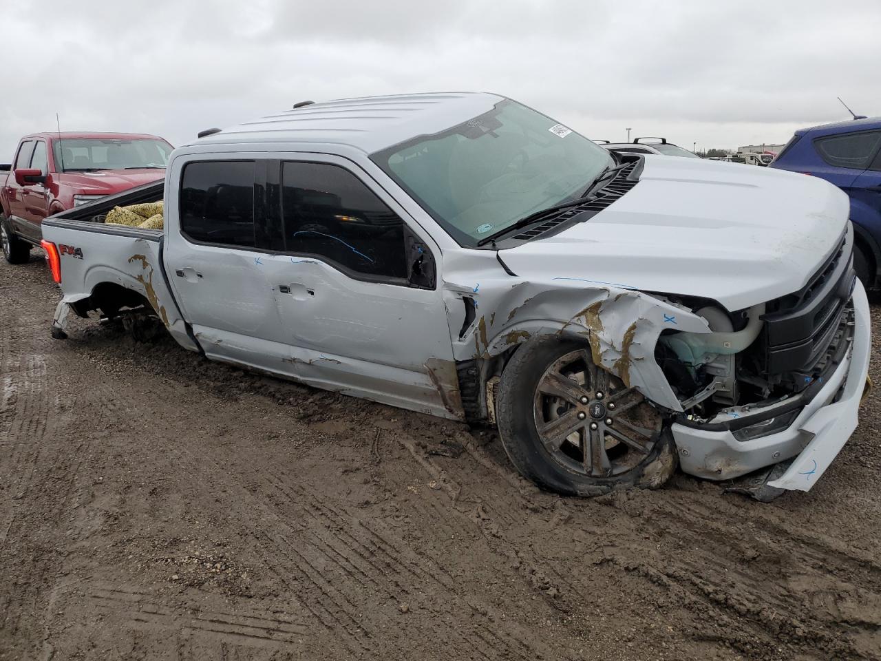 2021 Ford F-150 VIN 1FTFW1E86MKE04685 Copart auction photo, side / undercarriage damage thumbnail 4