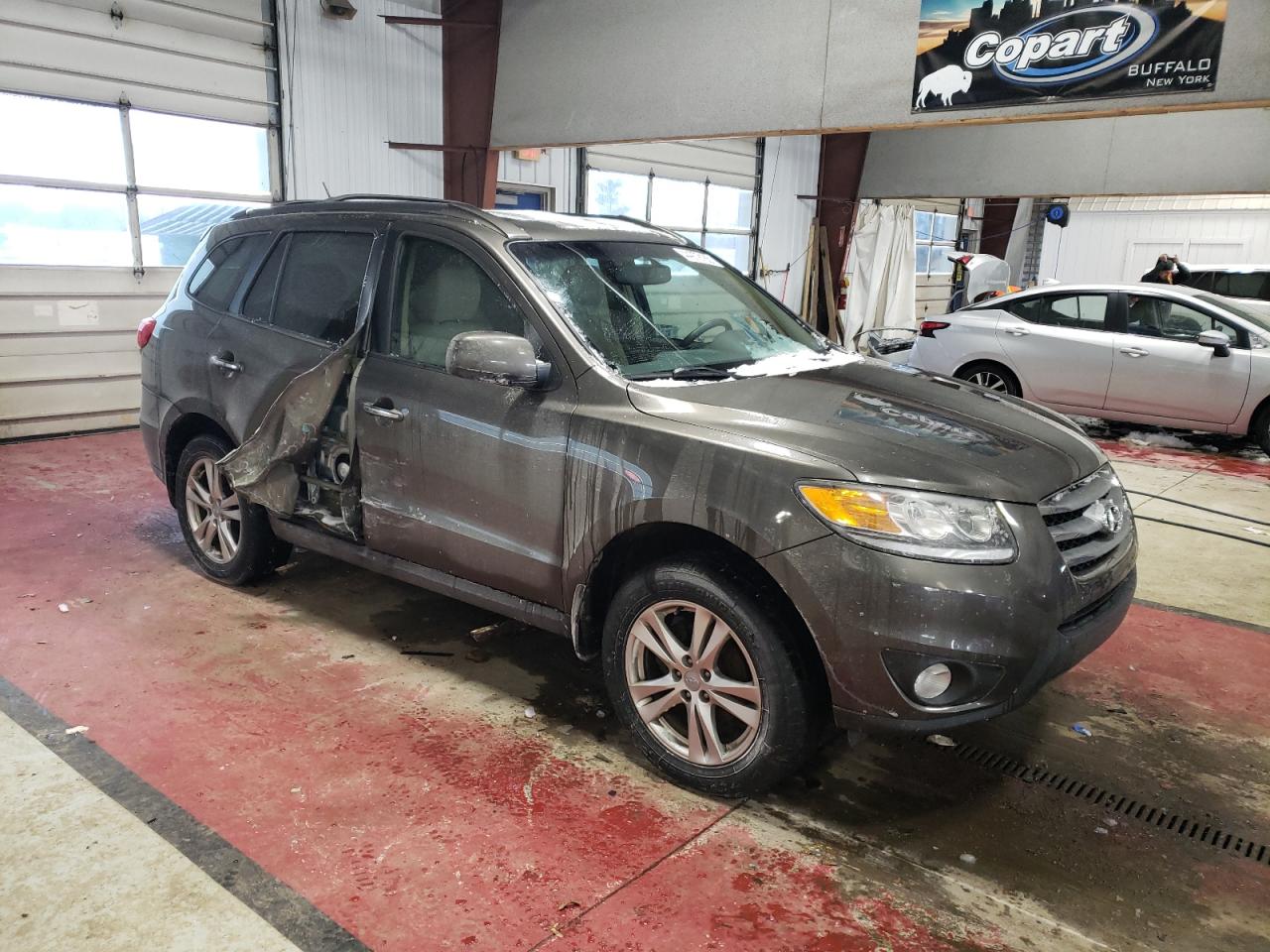 2012 Hyundai Santa Fe VIN 5XYZK3AB8CG127970 Copart auction photo, side damage thumbnail 4