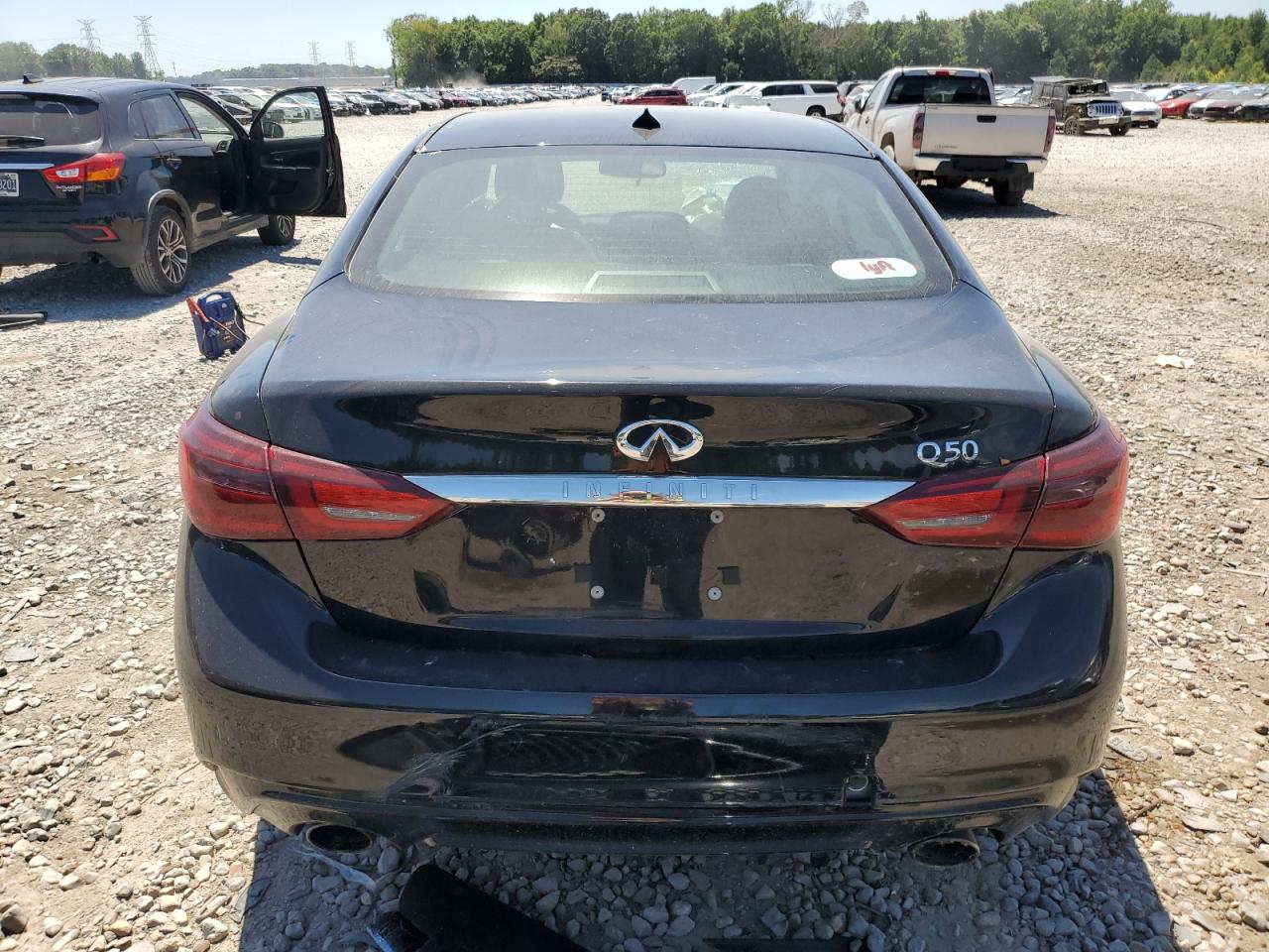 2018 Infiniti Q50 VIN JN1EV7AP5JM361247 Copart auction photo, all over damage thumbnail 7