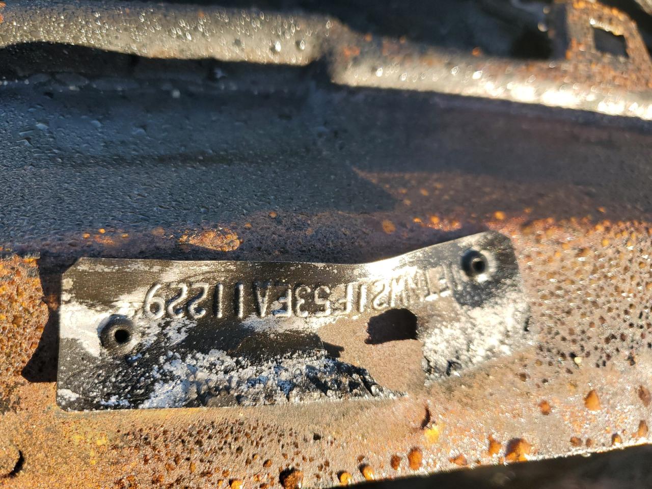 2003 Ford F250 VIN 1FTNW21F53EA11229 Copart auction photo, burn damage thumbnail 12