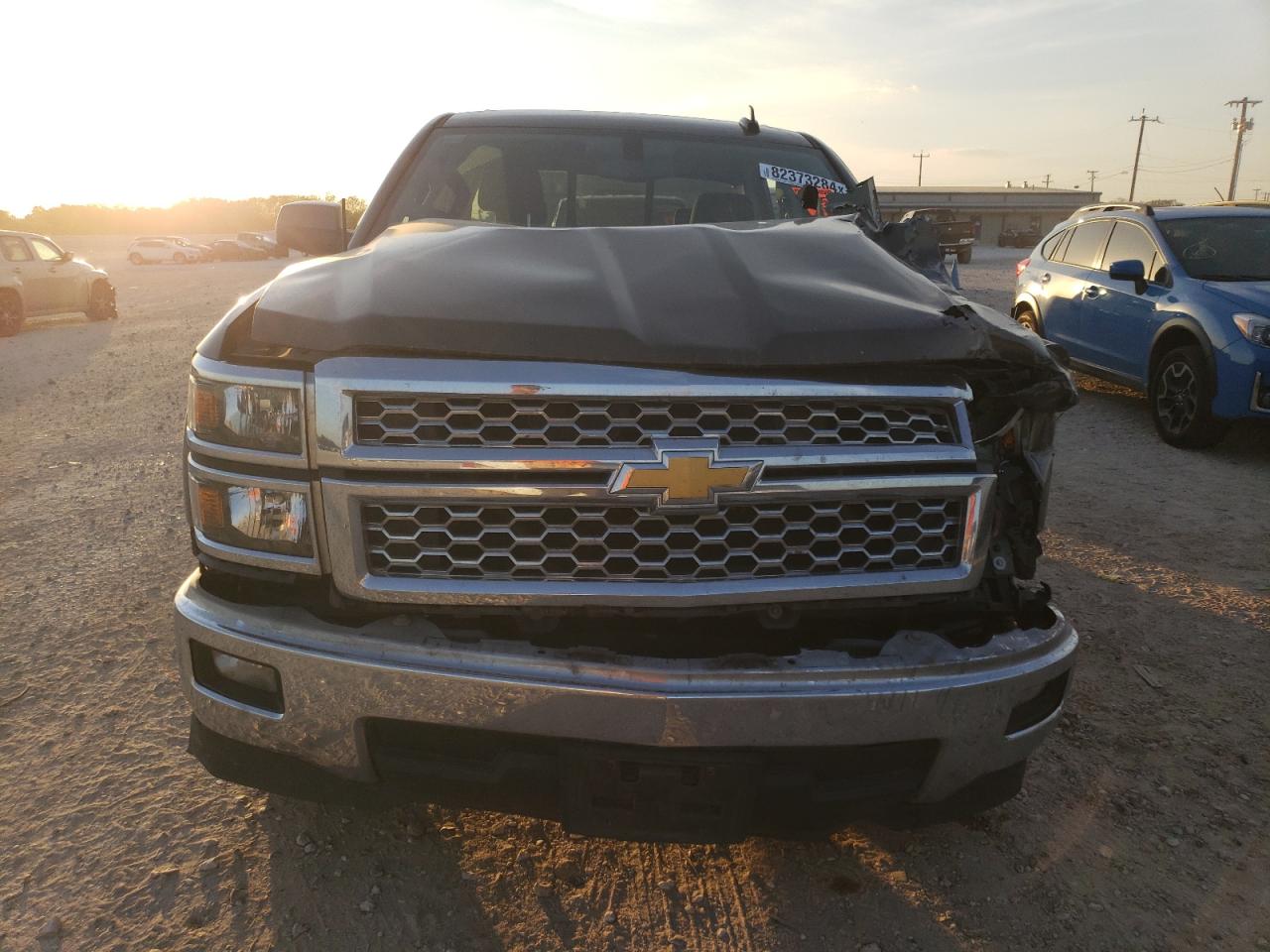 2015 Chevrolet Silverado VIN 3GCPCREC2FG498574 Copart auction photo, front end / side damage thumbnail 5