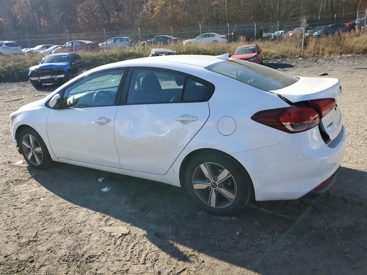 2018 KIA Forte VIN 3KPFL4A76JE256219 Copart auction photo, vandalism / rear end damage thumbnail 2