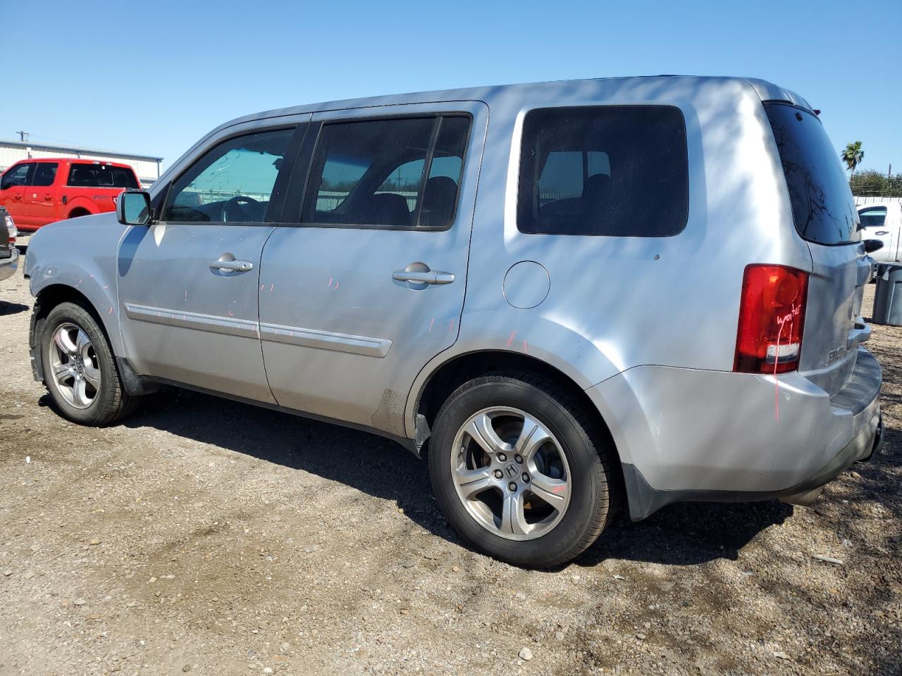 2013 Honda Pilot VIN 5FNYF3H74DB018321 Copart auction photo, front end / side damage thumbnail 2