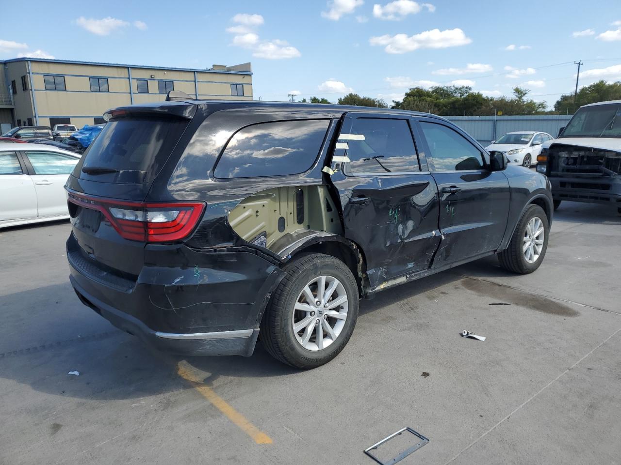 2020 Dodge Durango VIN 1C4RDHAG9LC192026 Copart auction photo, side damage thumbnail 3