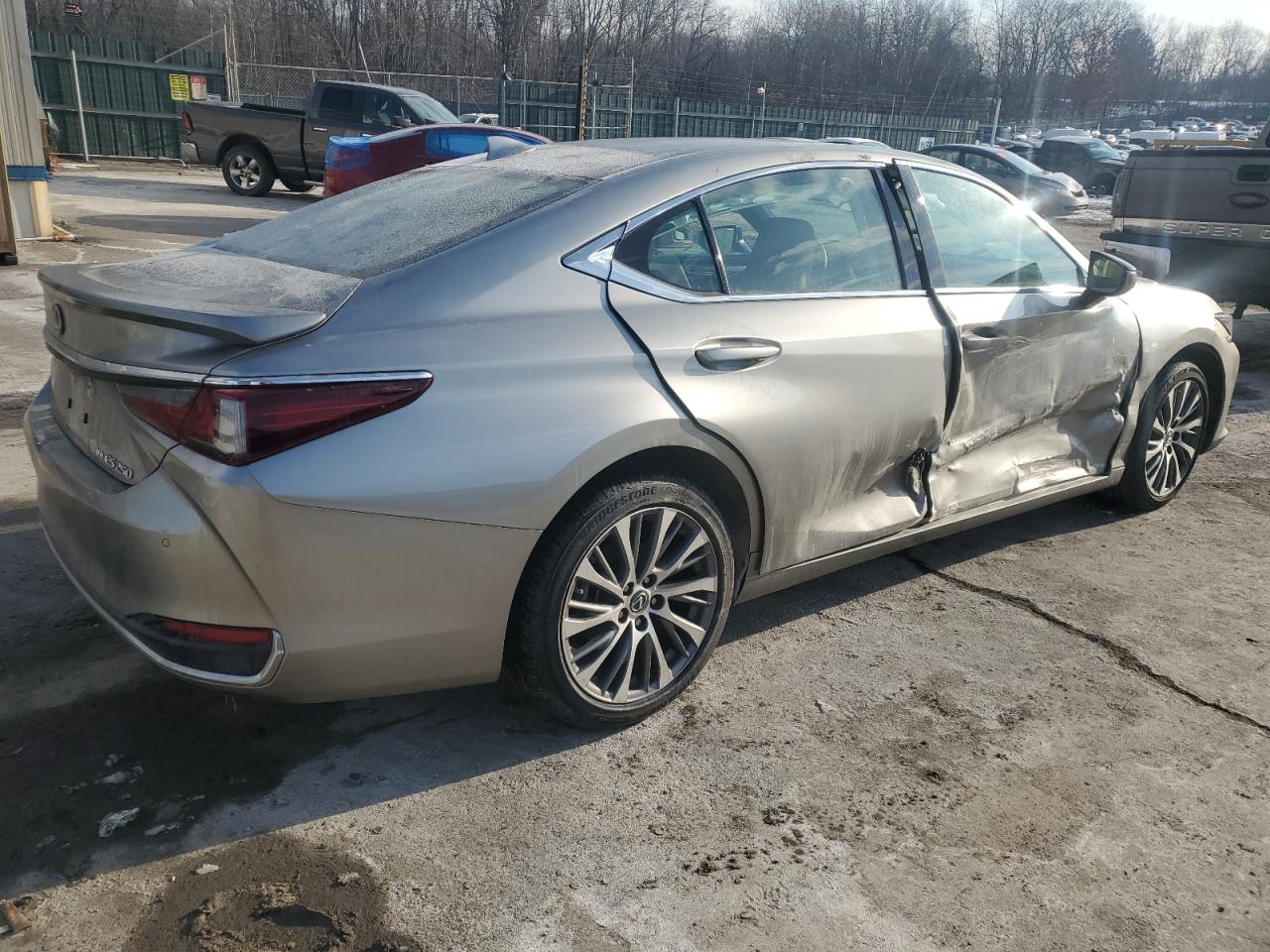 2021 Lexus ES VIN 58AD11D14MU006488 Copart auction photo, side damage thumbnail 3