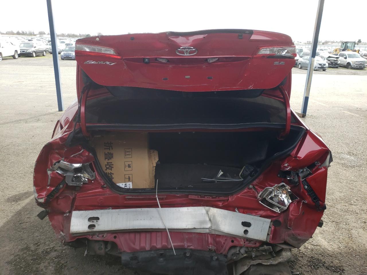 2014 Toyota Camry VIN 4T1BF1FK8EU845132 Copart auction photo, rear end / front end damage thumbnail 6