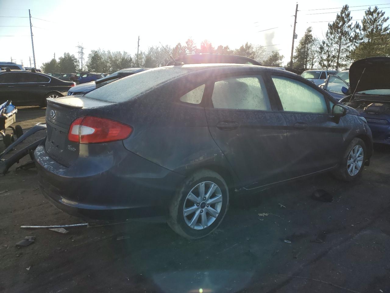 2013 Ford Fiesta VIN 3FADP4BJ9DM142611 Copart auction photo, front end / mechanical damage thumbnail 3