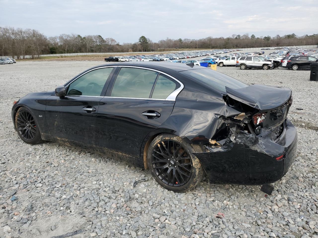 2016 Infiniti Q50 VIN JN1EV7AR8GM343996 Copart auction photo, rear end damage thumbnail 2