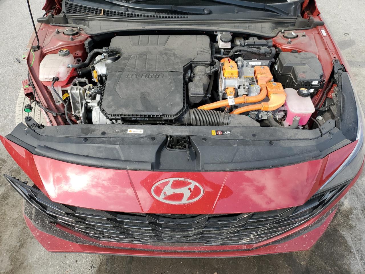 2022 Hyundai Elantra VIN KMHLN4AJXNU019115 Copart auction photo, front end / side damage thumbnail 11