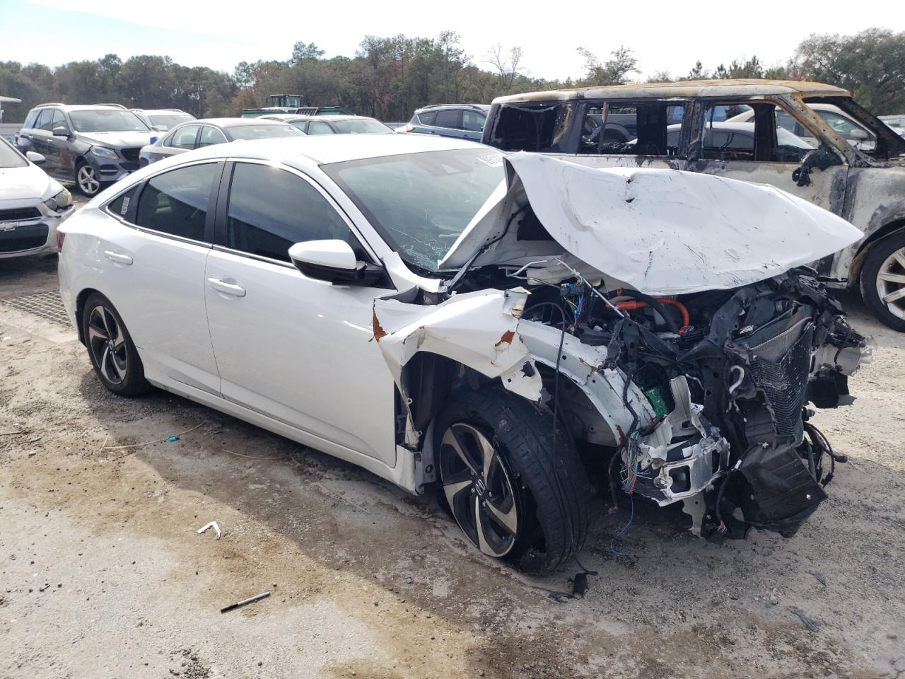 2021 Honda Insight VIN 19XZE4F53ME008643 Copart auction photo, front end damage thumbnail 4