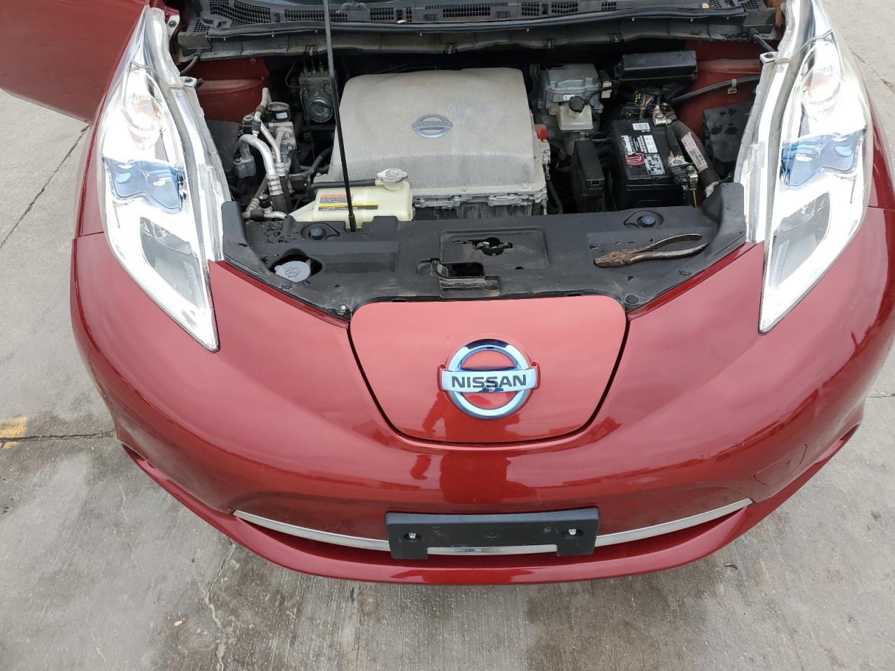 2013 Nissan Leaf VIN 1N4AZ0CP8DC406881 Copart auction photo, rear end damage thumbnail 11