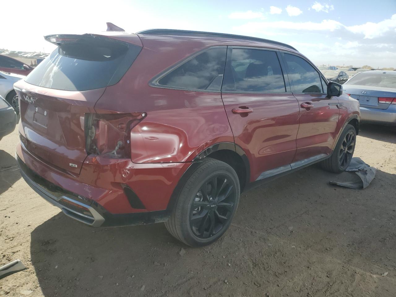 2023 KIA Sorento VIN 5XYRKDLF1PG239344 Copart auction photo, front end damage thumbnail 3