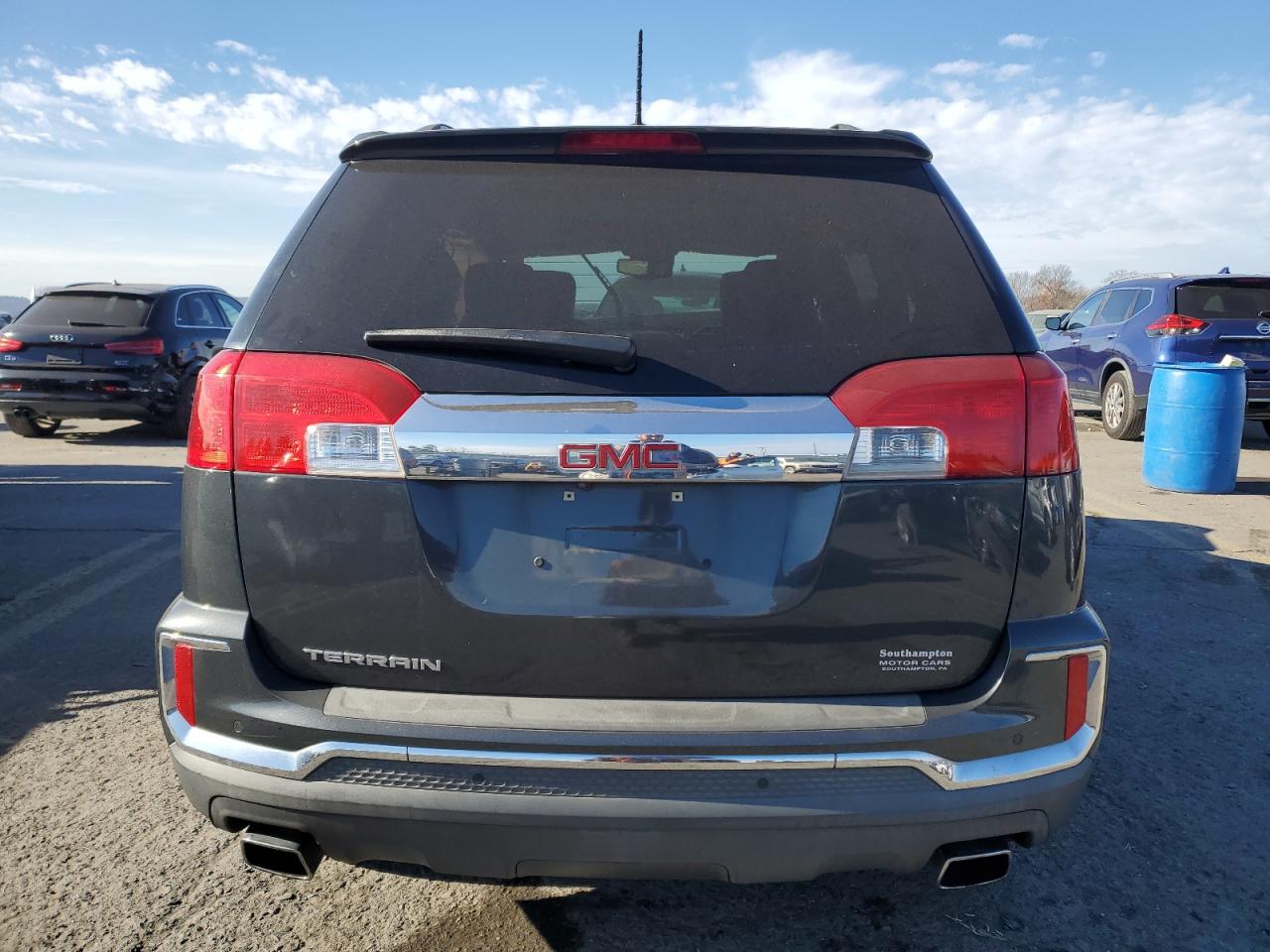 2017 GMC Terrain VIN 2GKFLPE38H6126112 Copart auction photo, front end / side damage thumbnail 6