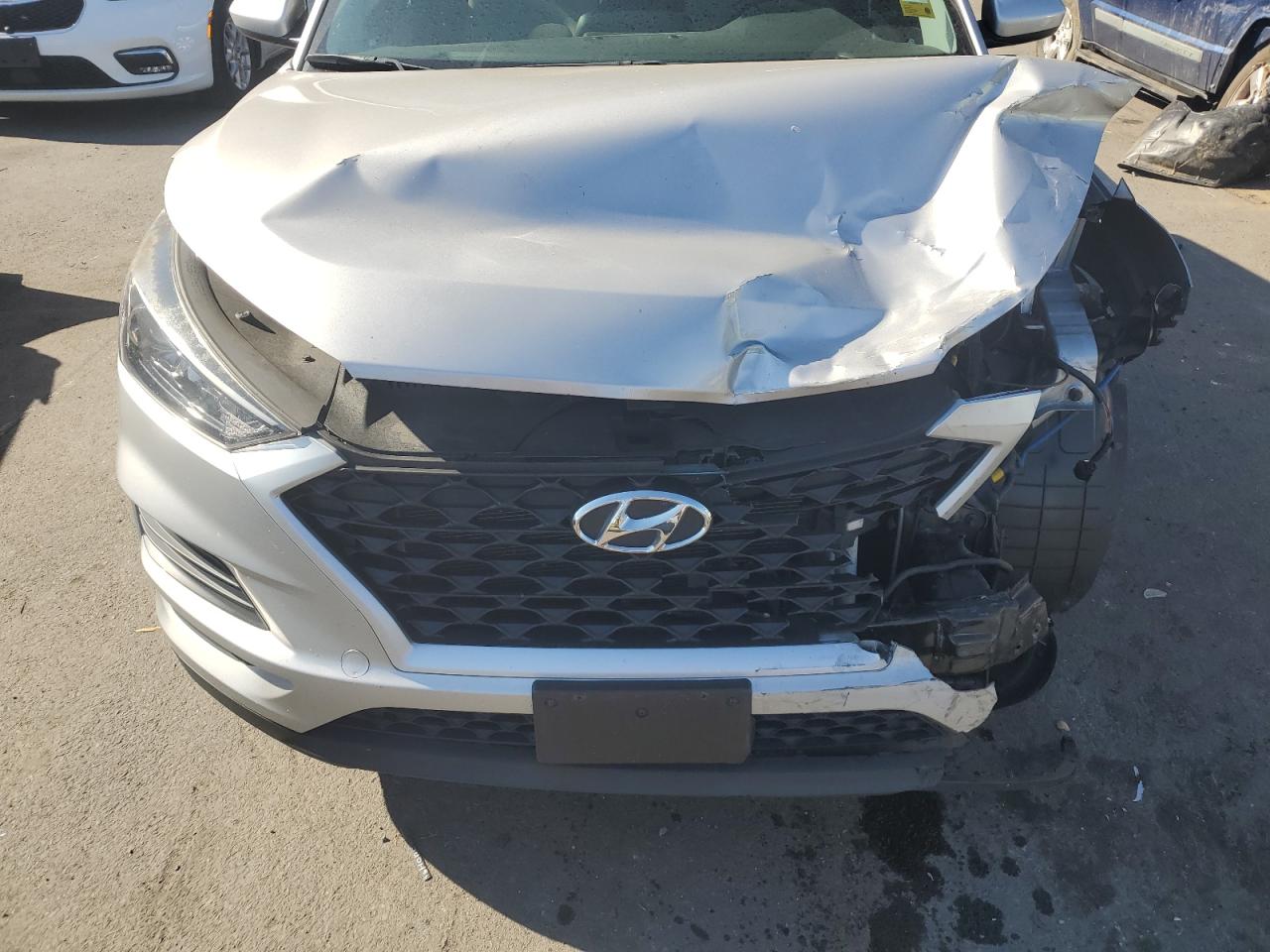 2020 Hyundai Tucson VIN KM8J23A47LU145465 Copart auction photo, front end damage thumbnail 14