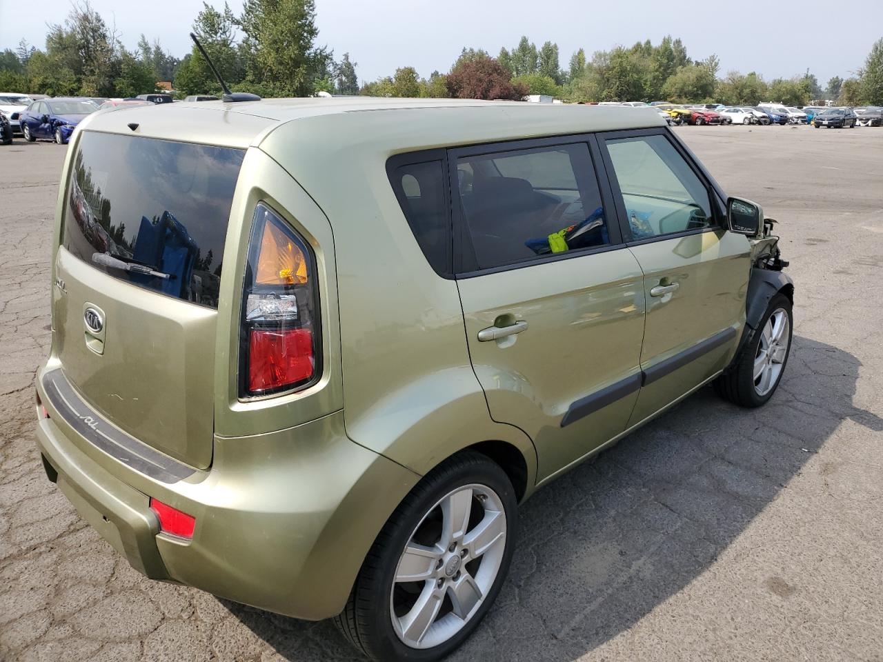 2011 KIA Soul VIN KNDJT2A21B7344860 Copart auction photo, front end / side damage thumbnail 3