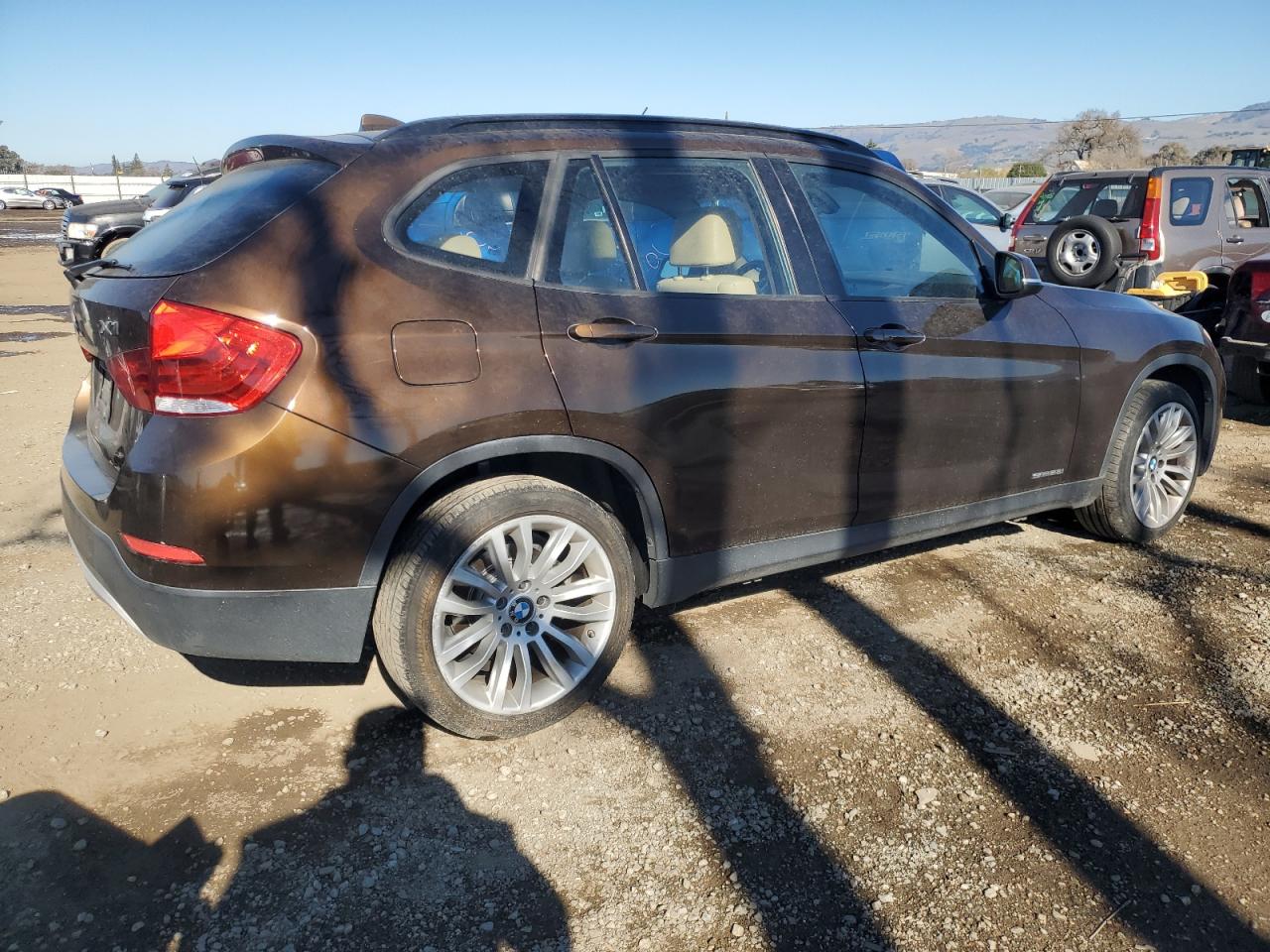 2013 BMW X1 VIN WBAVM1C55DVW46406 Copart auction photo, side damage thumbnail 3