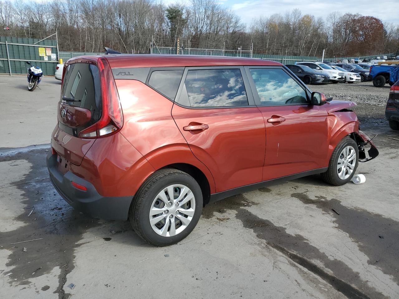 2020 KIA Soul VIN KNDJ23AU8L7102935 Copart auction photo, front end damage thumbnail 3