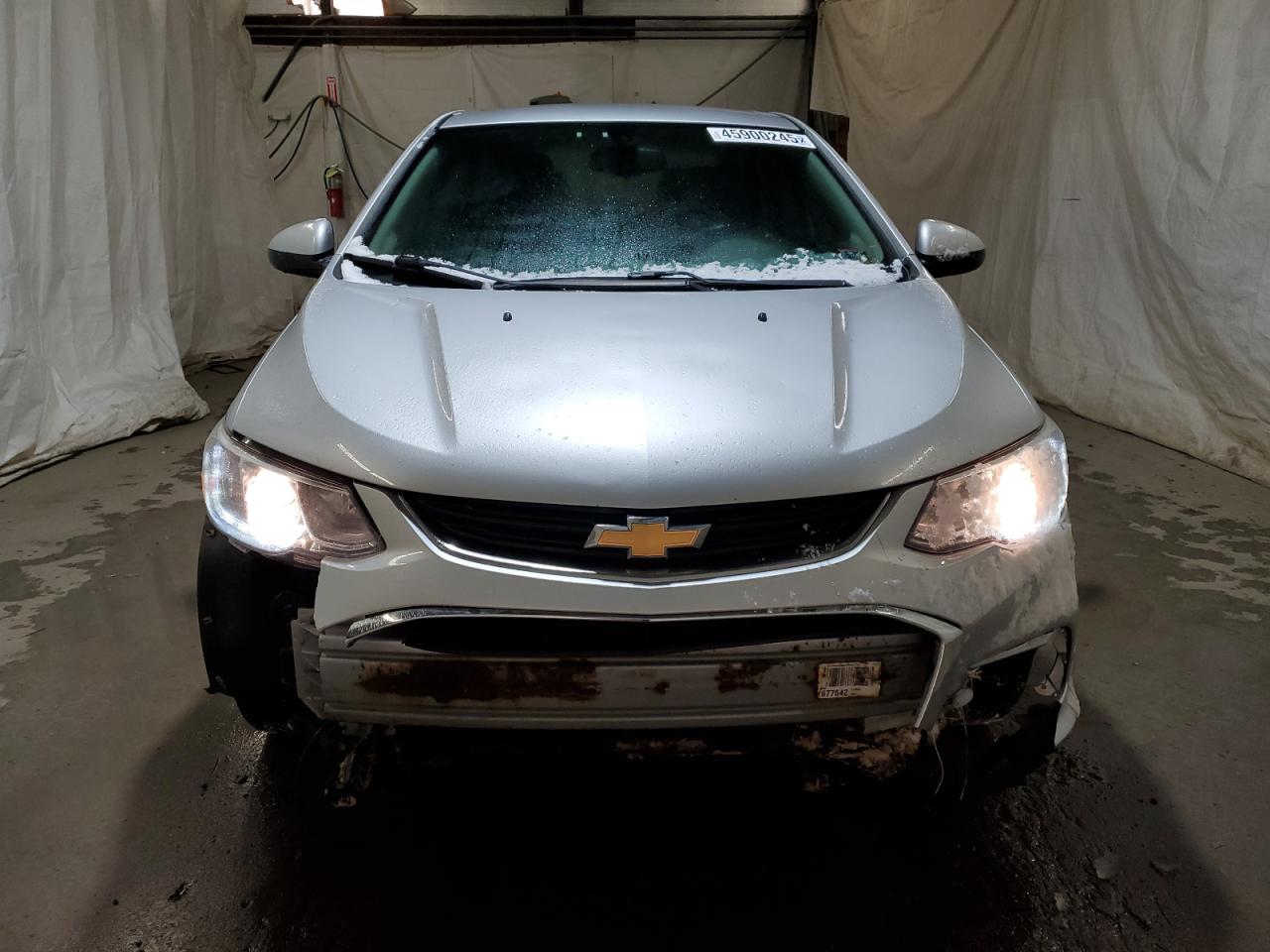 2017 Chevrolet Sonic VIN 1G1JD5SH9H4131109 Copart auction photo, front end / rear end damage thumbnail 5