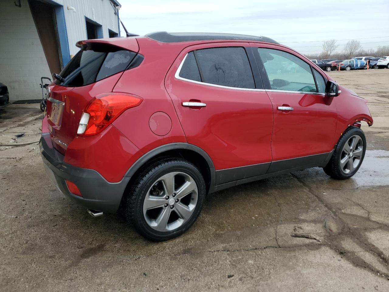 2014 Buick Encore VIN KL4CJBSB5EB766087 Copart auction photo, front end damage thumbnail 3
