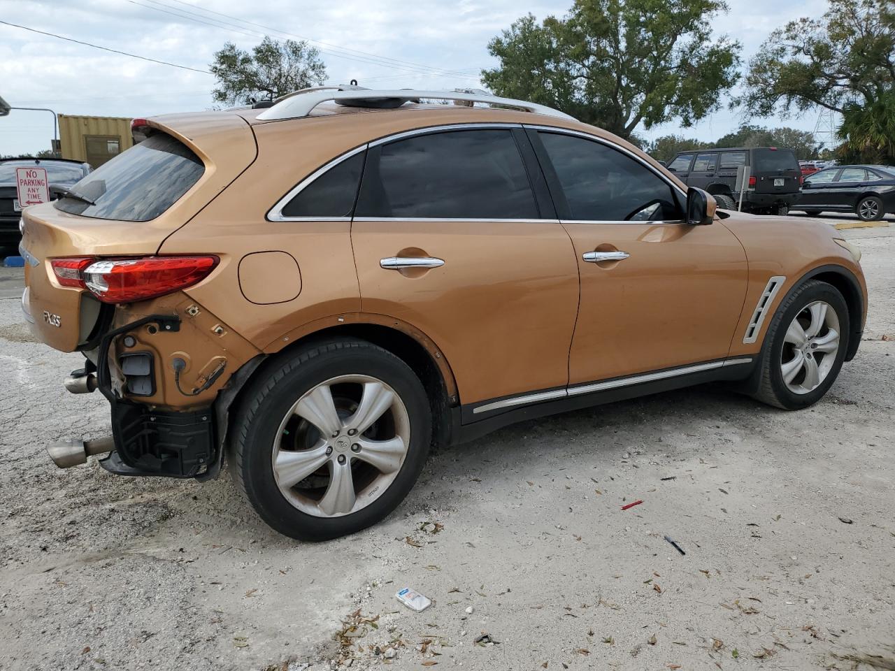 2010 Infiniti FX VIN JN8AS1MU6AM801998 Copart auction photo, rear end / front end damage thumbnail 3