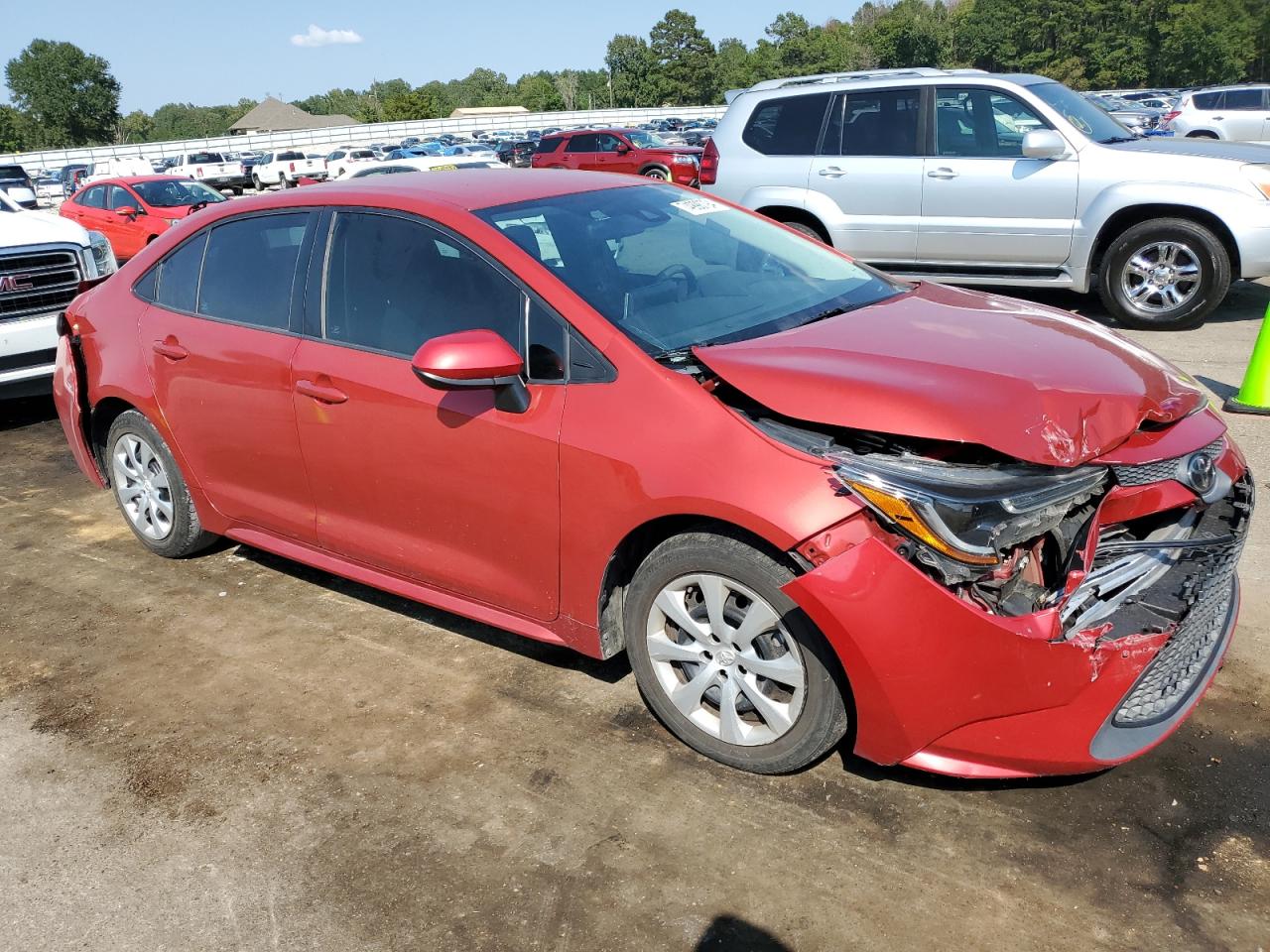 2020 Toyota Corolla VIN 5YFEPRAE4LP058199 Copart auction photo, all over damage thumbnail 4