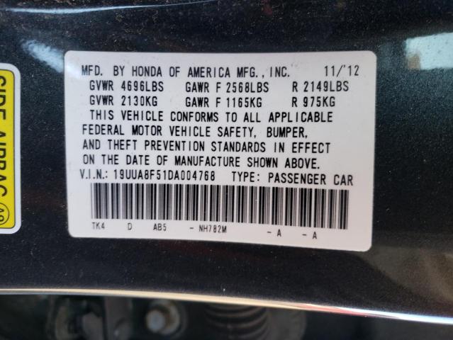 2013 Acura TL VIN 19UUA8F51DA004768 Copart auction photo, front end damage thumbnail 12
