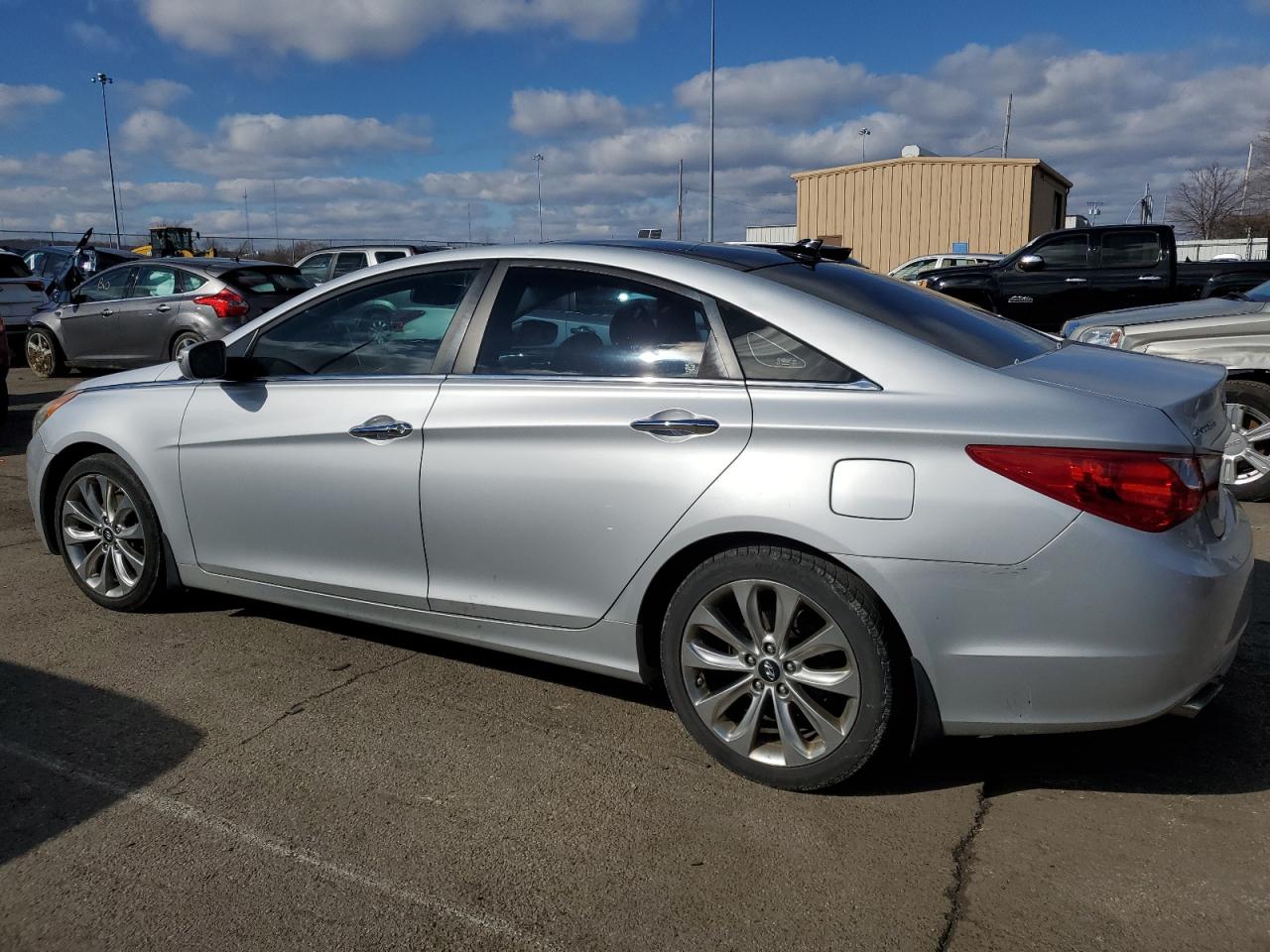 2012 Hyundai Sonata VIN 5NPEC4AB6CH395118 Copart auction photo, side damage thumbnail 2