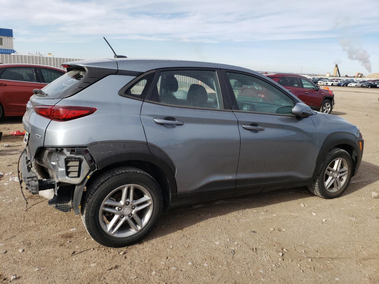 2020 Hyundai Kona VIN KM8K1CAA6LU484683 Copart auction photo, rear end / side damage thumbnail 3