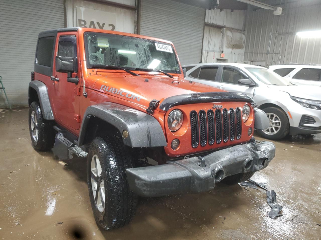 2009 Jeep Wrangler VIN 1J4GA64179L733136 Copart auction photo, front end damage thumbnail 4