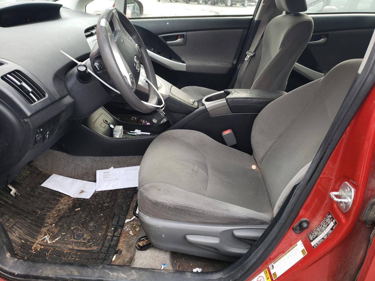 2014 Toyota Prius VIN JTDKN3DU7E0367011 Copart auction photo, front end / side damage thumbnail 7