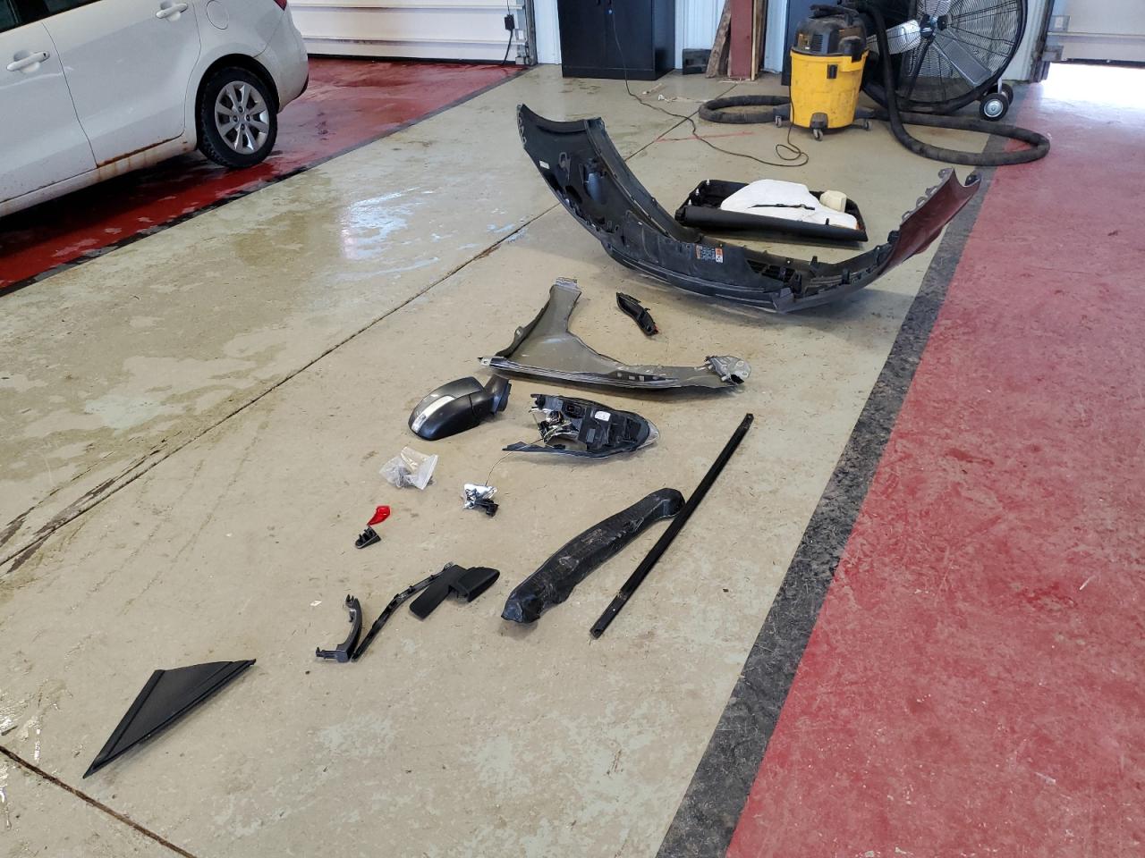 2014 Ford Focus VIN 1FADP3K21EL411450 Copart auction photo, all over damage thumbnail 12