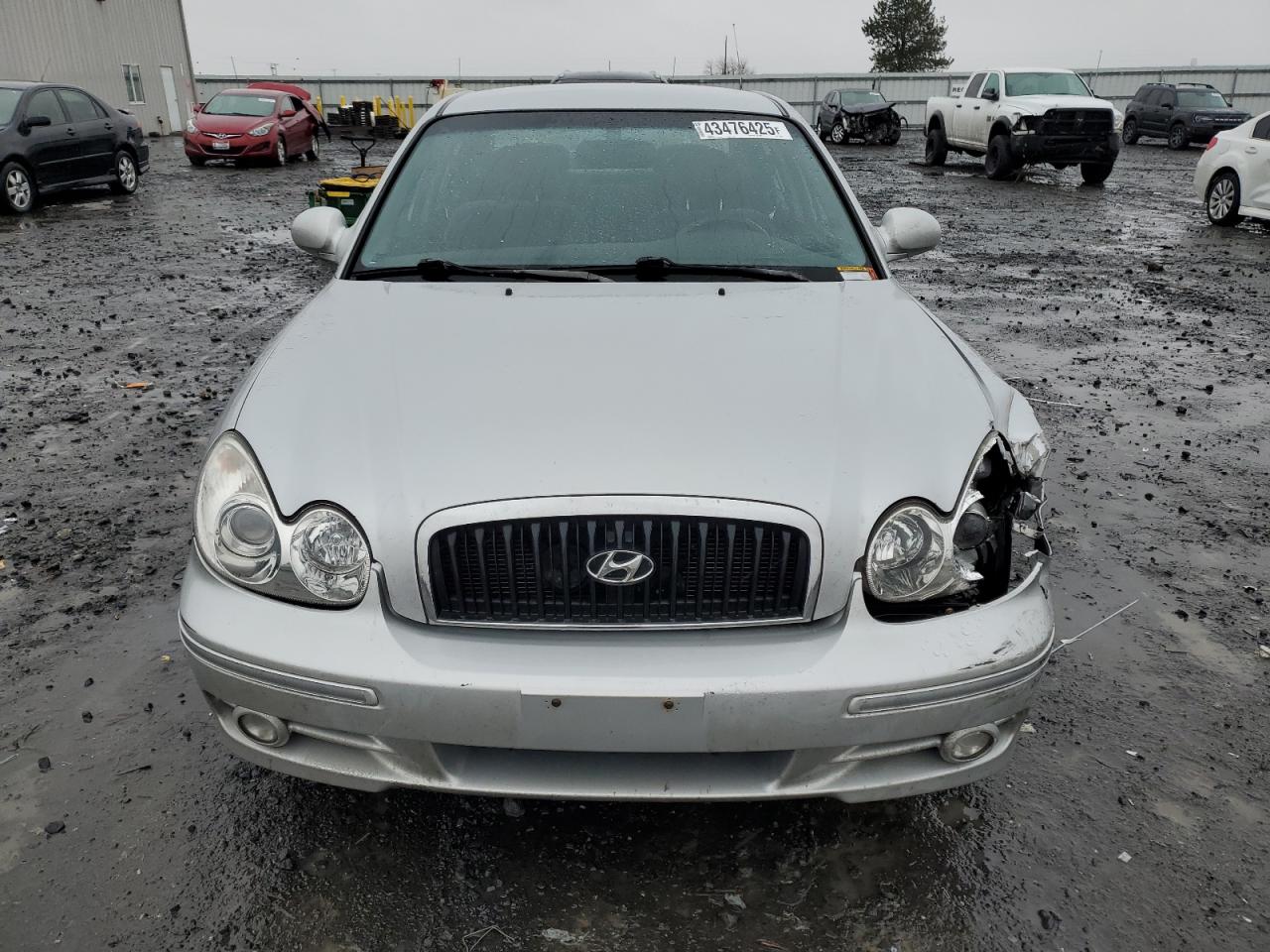 2005 Hyundai Sonata VIN KMHWF35H45A164289 Copart auction photo, front end / side damage thumbnail 5