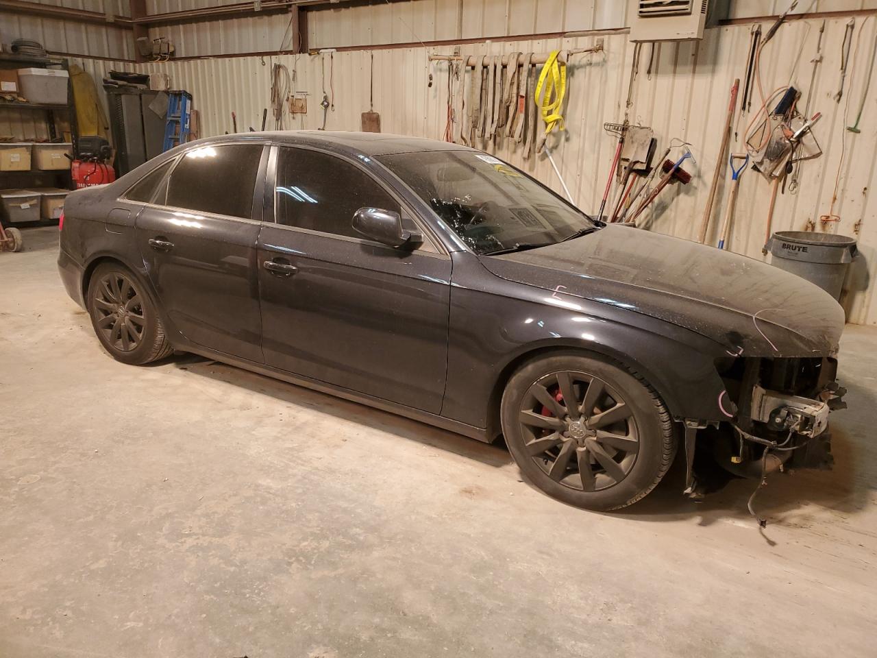 2014 Audi A4 VIN WAUBFAFL6EN009534 Copart auction photo, front end / hail damage thumbnail 4