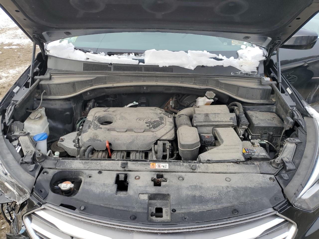 2018 Hyundai Santa Fe VIN 5XYZTDLB5JG544041 Copart auction photo, front end / minor dent/scratches damage thumbnail 12