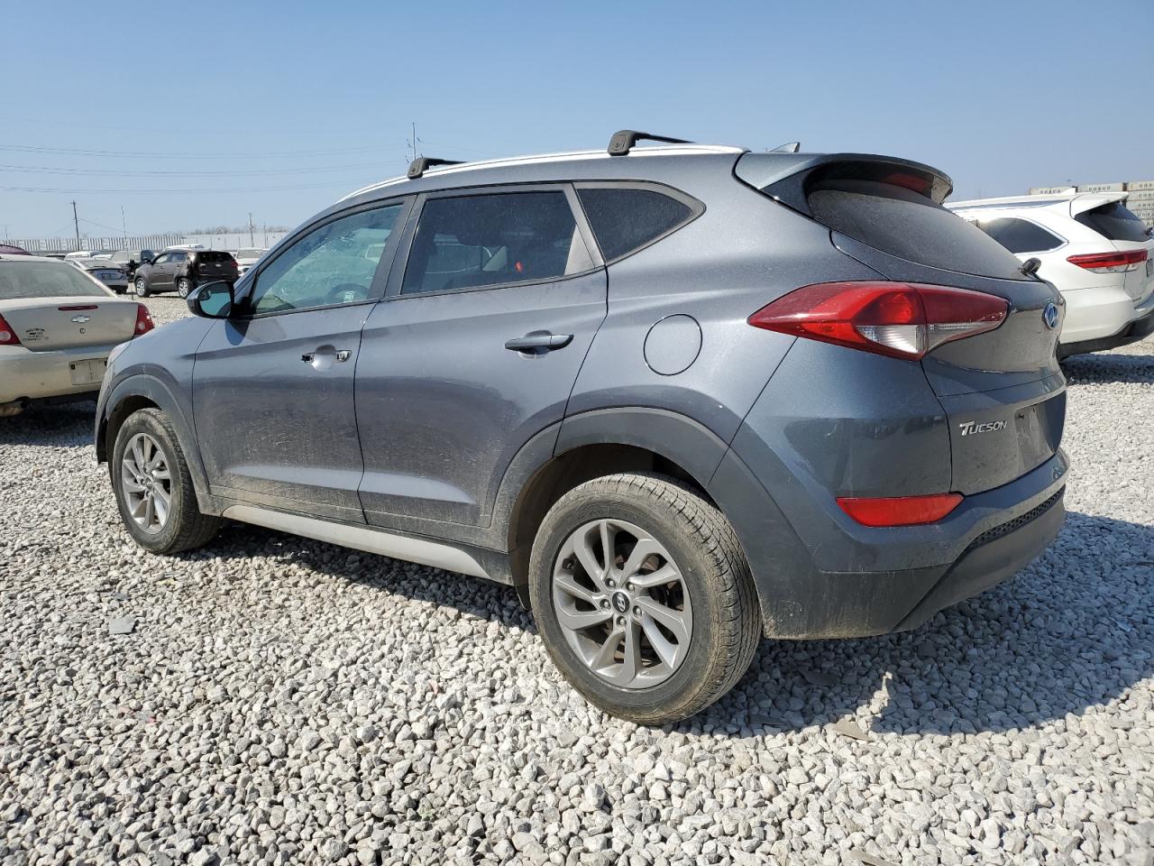 2018 Hyundai Tucson VIN KM8J3CA44JU597268 Copart auction photo, vandalism / front end damage thumbnail 2