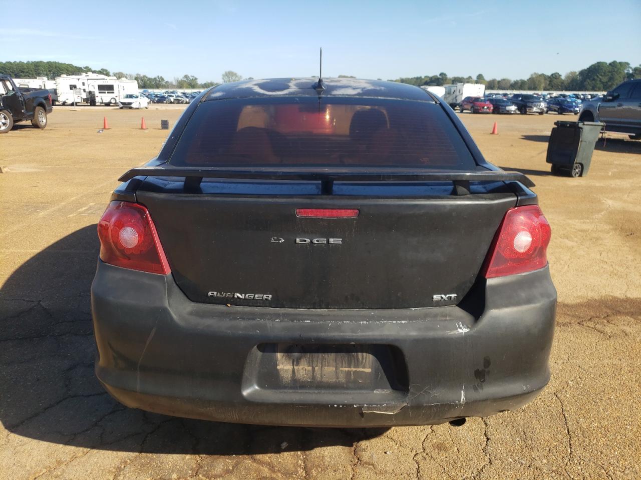 2014 Dodge Avenger VIN 1C3CDZAB9EN130783 Copart auction photo, side damage thumbnail 6
