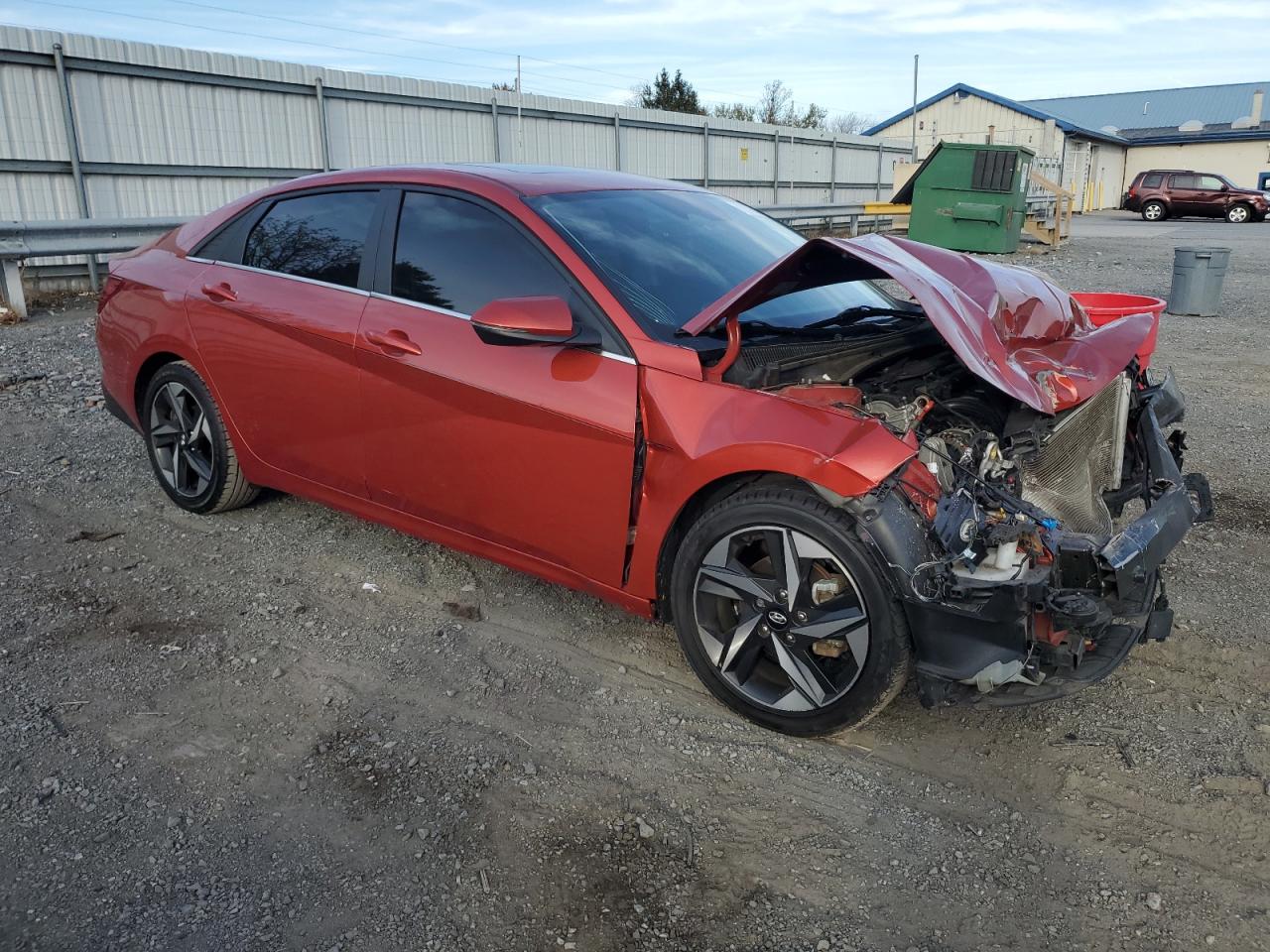2022 Hyundai Elantra VIN KMHLP4AG8NU316270 Copart auction photo, front end damage thumbnail 4