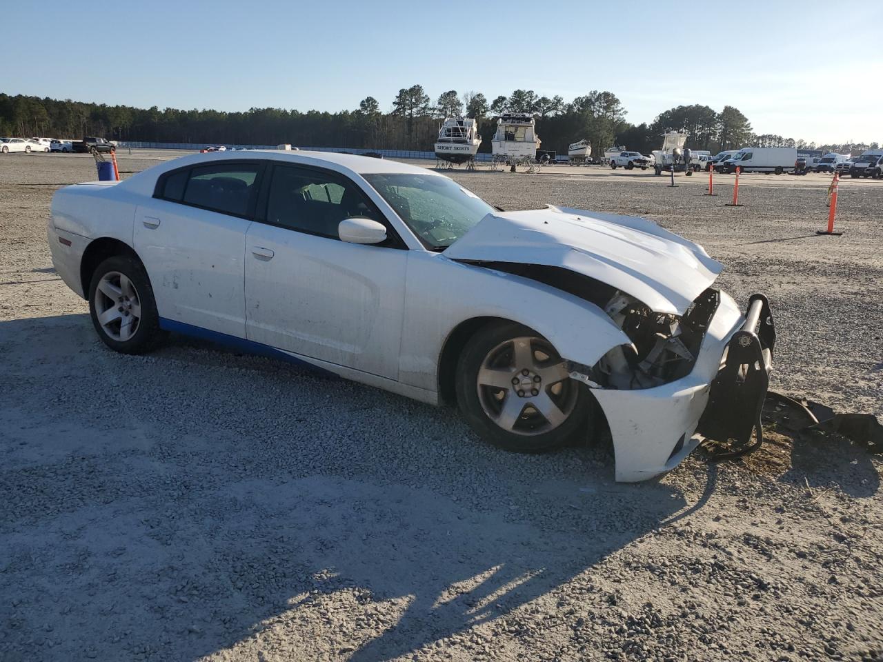 2014 Dodge Charger VIN 2C3CDXAG4EH287162 Copart auction photo, front end damage thumbnail 4