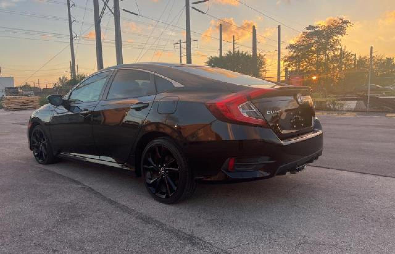 2019 Honda Civic VIN 2HGFC2E87KH576227 Copart auction photo, minor dent/scratches / side damage thumbnail 3