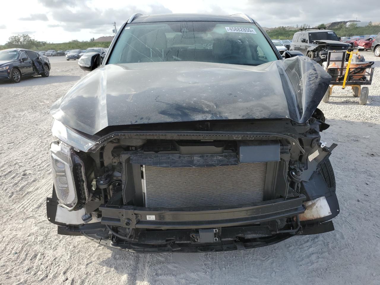 2021 Hyundai Palisade VIN KM8R7DHEXMU248387 Copart auction photo, front end / mechanical damage thumbnail 5