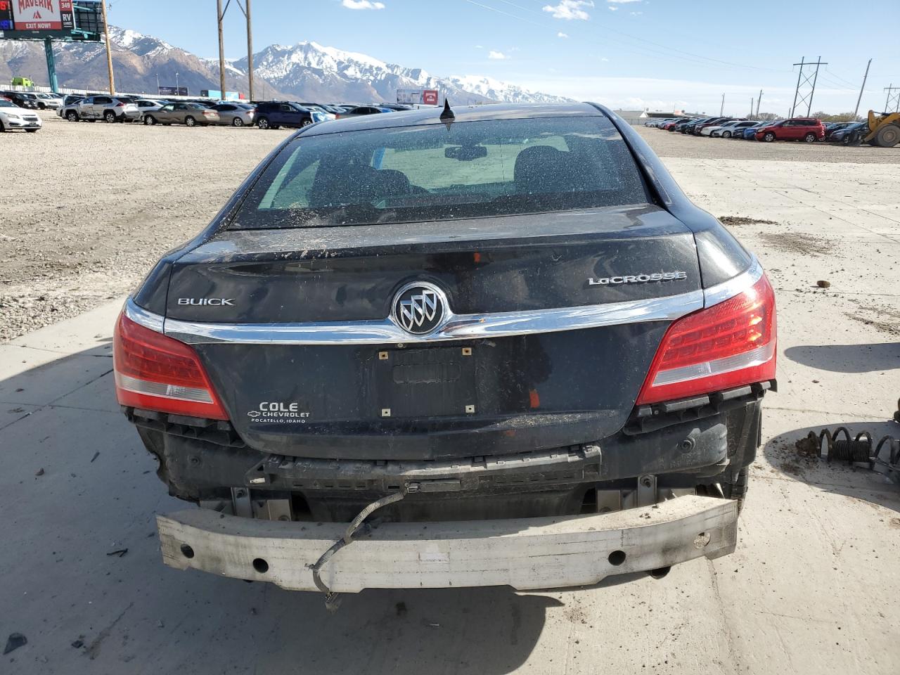 2014 Buick LaCrosse VIN 1G4GB5G37EF277461 Copart auction photo, front end / rear end damage thumbnail 6