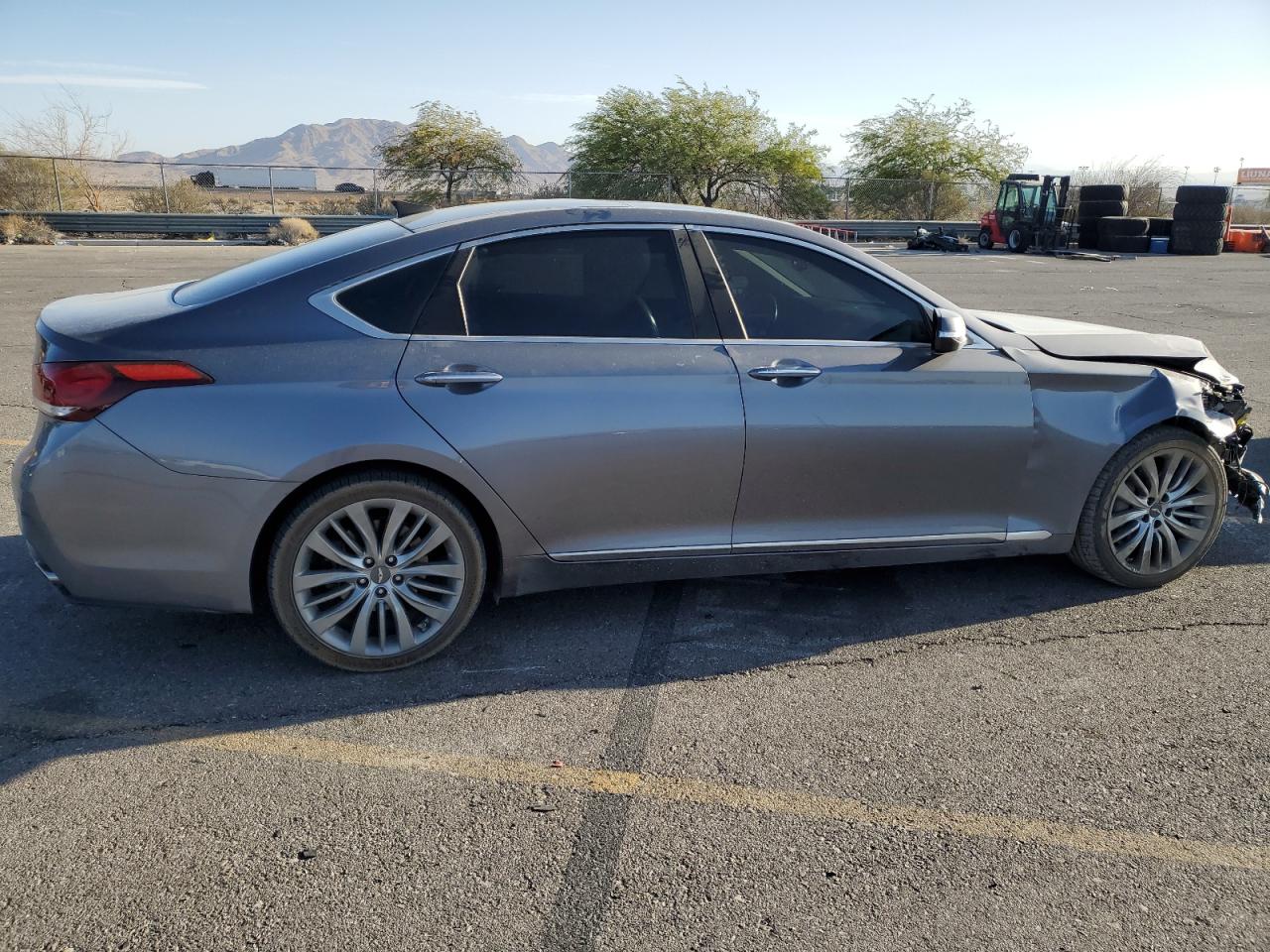 2015 Hyundai Genesis VIN KMHGN4JF4FU016533 Copart auction photo, front end damage thumbnail 3