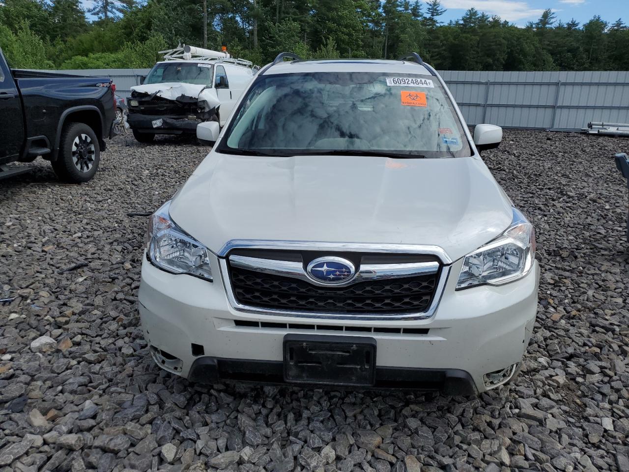 2015 Subaru Forester VIN JF2SJADC6FH471095 Copart auction photo, front end damage thumbnail 5
