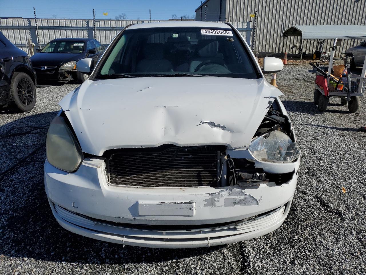 2010 Hyundai Accent VIN KMHCN4AC0AU425996 Copart auction photo, front end damage thumbnail 5